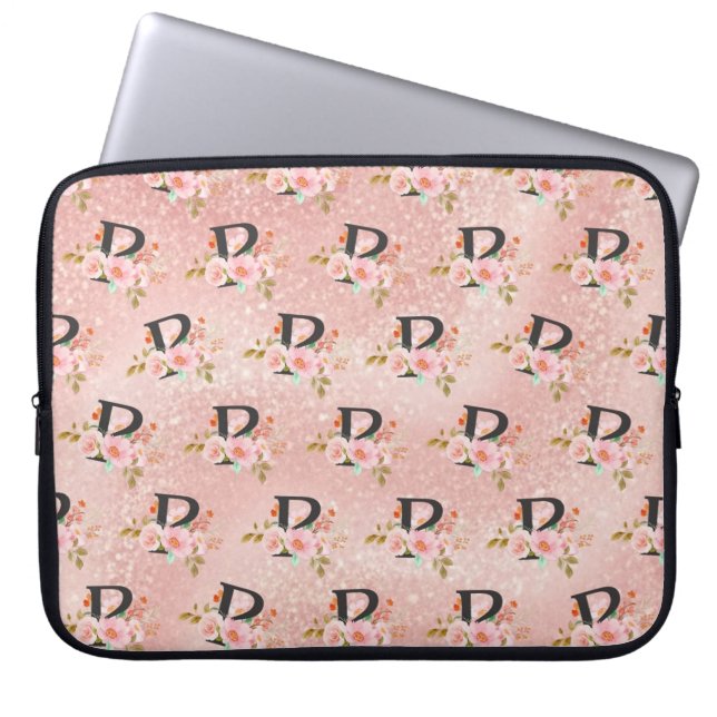 Buchstabe P Laptopschutzhülle (Vorderseite)