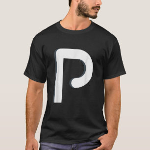Buchstabe P T-Shirt