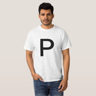 Buchstabe P T-Shirt