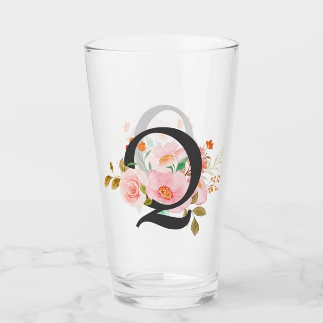 Buchstabe Q Glas (Vorderseite)