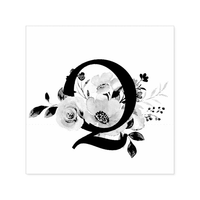Buchstabe Q Permastempel (Design)