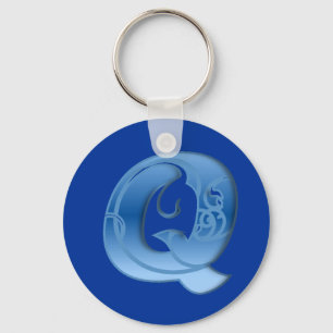 Buchstabe Q Schlüsselanhänger