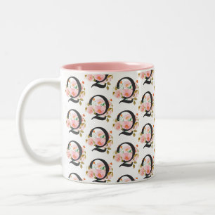 Buchstabe Q Zweifarbige Tasse