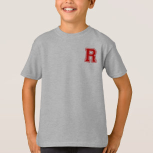 Buchstabe R - Anfangsname Alphabet Monogramm T-Shirt