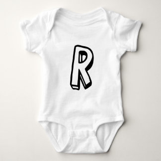Buchstabe R Baby Strampler