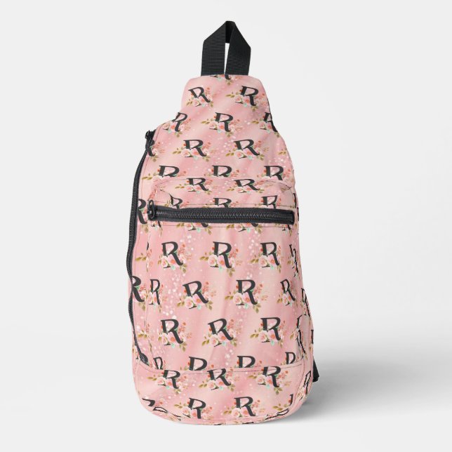 Buchstabe R Crossbody Bag (Vorderseite)