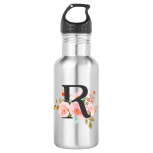Buchstabe R Edelstahlflasche