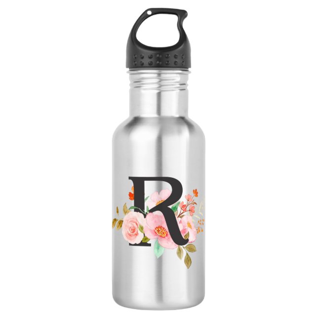 Buchstabe R Edelstahlflasche (Vorderseite)