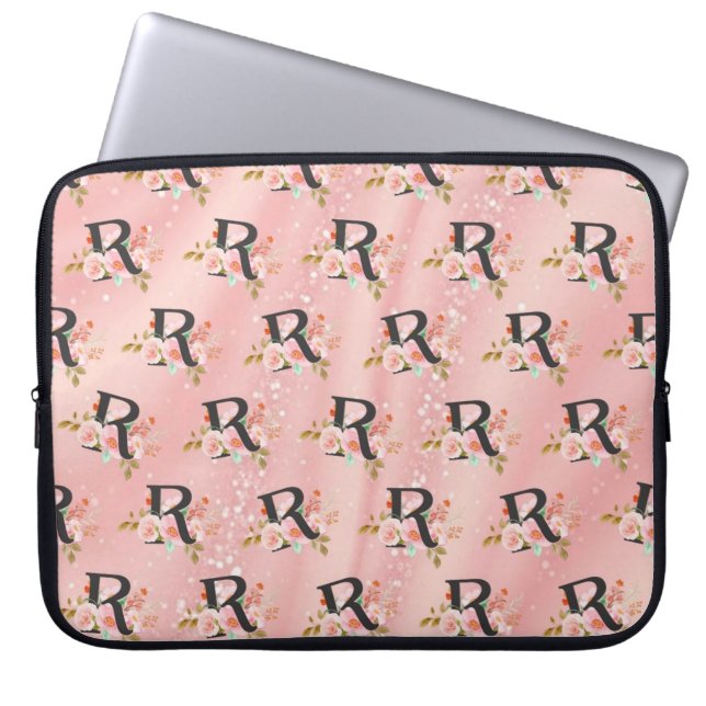 Buchstabe R Laptopschutzhülle (Vorderseite)