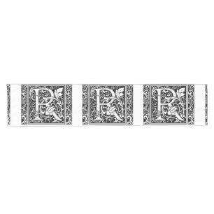 Buchstabe R Mittelalterliche Monogramm-Kunst Art N Kurzer Tischläufer
