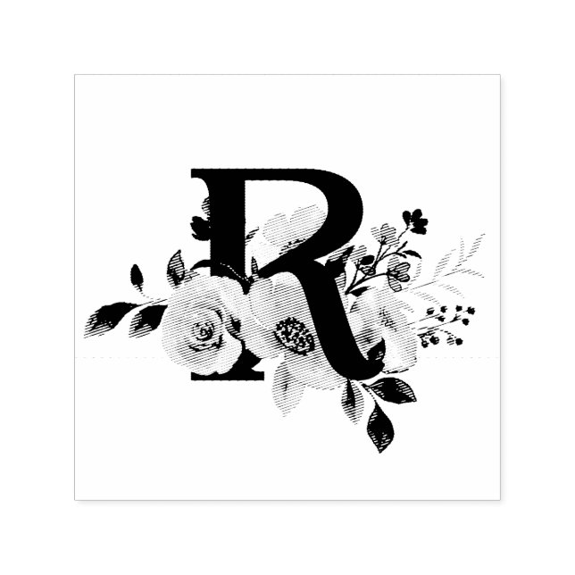 Buchstabe R Permastempel (Design)