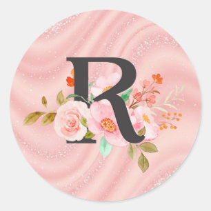 Buchstabe R Runder Aufkleber