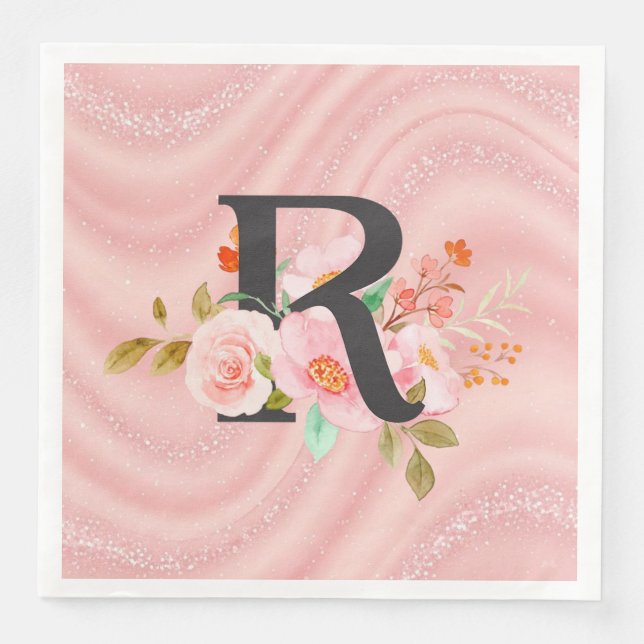 Buchstabe R Serviette (Vorderseite)