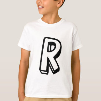 Buchstabe R T-Shirt
