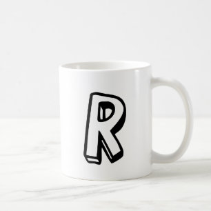 Buchstabe R Tasse