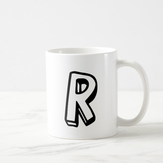 Buchstabe R Tasse (Rechts)