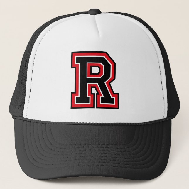Buchstabe "R" Truckerkappe (Vorderseite)