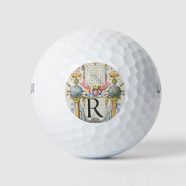 Buchstabe R von Mira Calligraphiae Monumenta Golfball