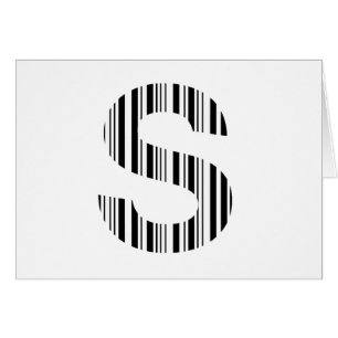 BUCHSTABE S BAR CODE Erstes Anfangsbuchstaben-Barc