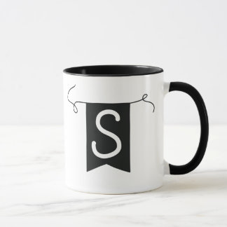 Buchstabe „S“ Becher Tasse