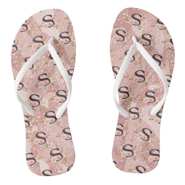 Buchstabe S Flip Flops (Fußbett)