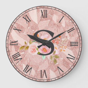 Buchstabe S Große Wanduhr