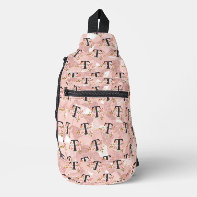 Buchstabe T Crossbody Bag (Vorderseite)
