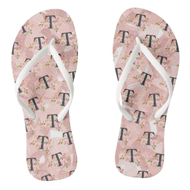 Buchstabe T Flip Flops (Fußbett)