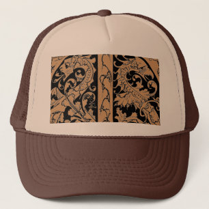 Buchstabe T mit Dragons-Hut Truckerkappe