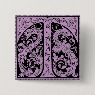 Buchstabe T mit Schaltfläche Dragons Button
