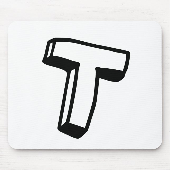Buchstabe T Mousepad (Vorne)