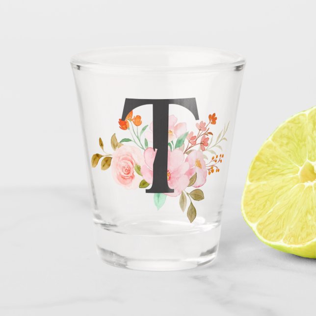 Buchstabe T Schnapsglas (Vorderseite)