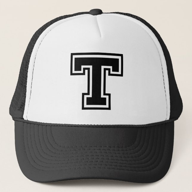 Buchstabe "T" Truckerkappe (Vorderseite)