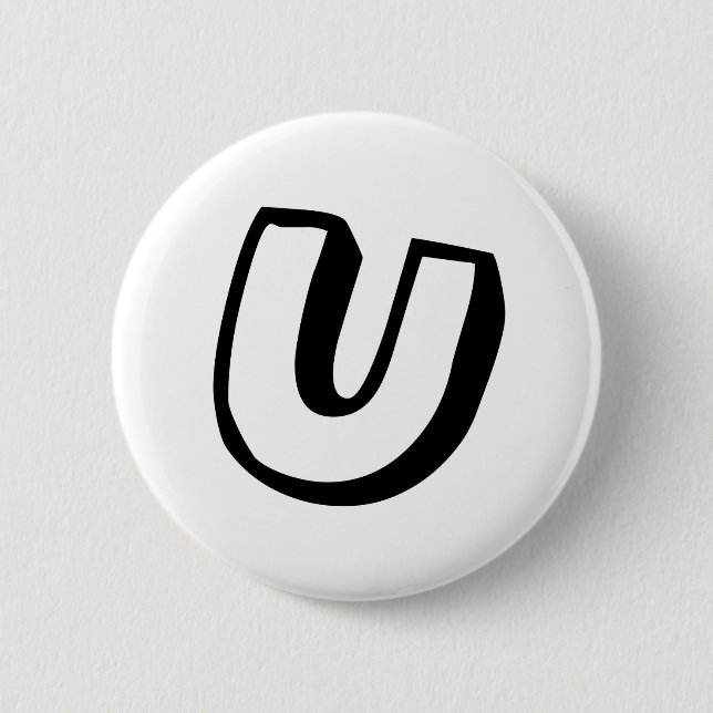 Buchstabe U Button (Vorderseite)