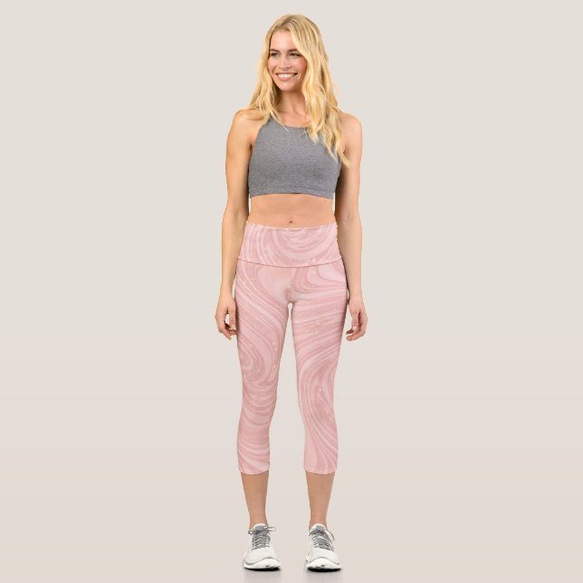 Buchstabe U Capri Leggings (Vorderseite)