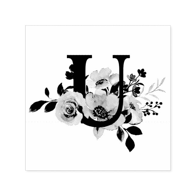 Buchstabe U Permastempel (Design)