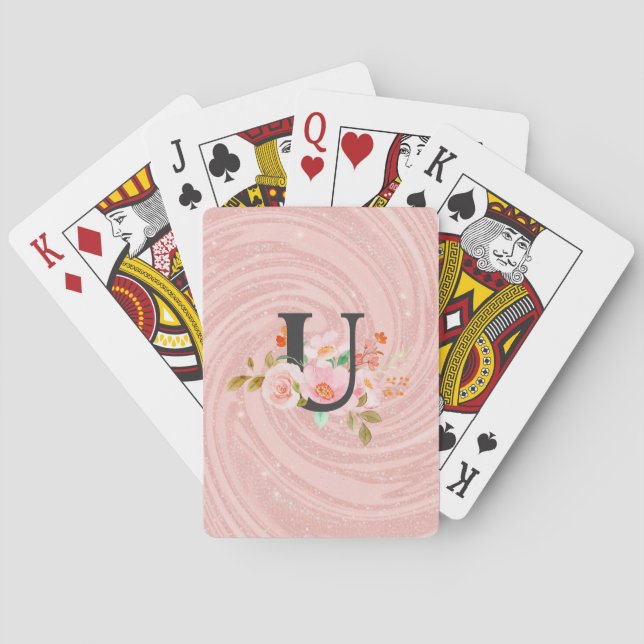 Buchstabe U Spielkarten (Rückseite)