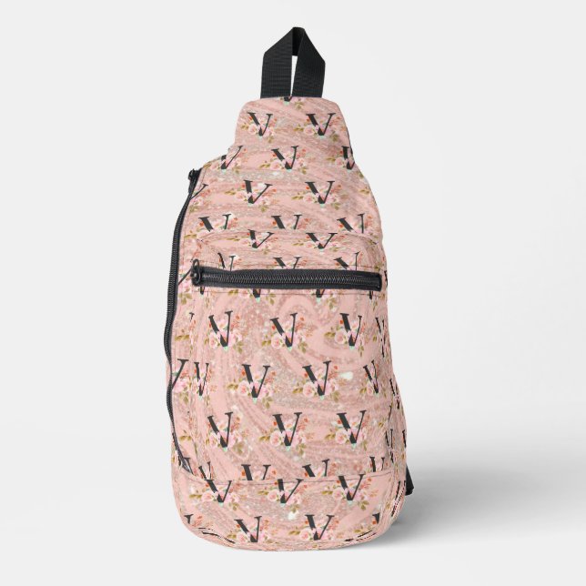 Buchstabe V Crossbody Bag (Vorderseite)