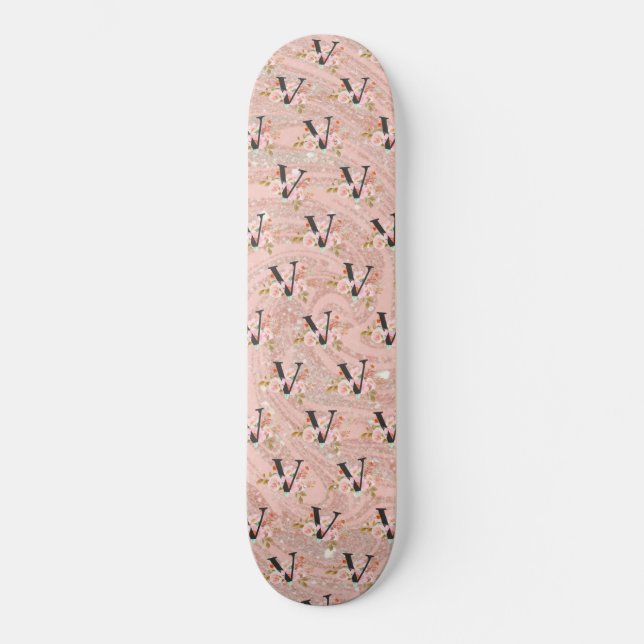 Buchstabe V Skateboard (Vorderseite)