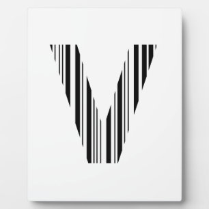 BUCHSTABE V STRICHCODE Erster Anfangs-Strichcode-M Fotoplatte