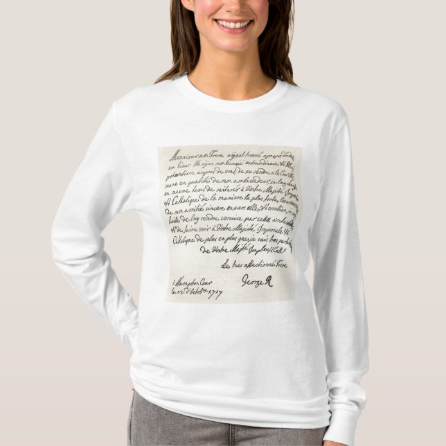 Buchstabe von George I zu Charles VI T-Shirt (Vorderseite)