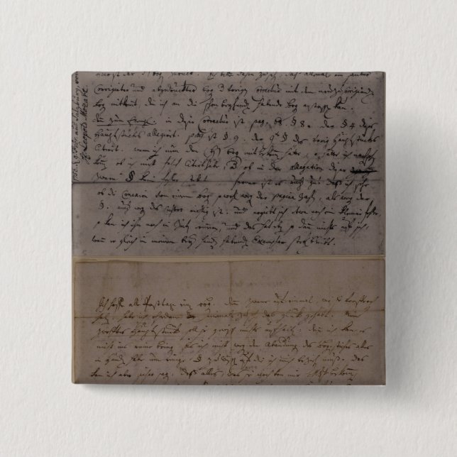 Buchstabe von Leopold Mozart Button (Vorderseite)