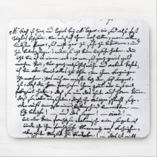 Buchstabe von Mozart zu seinem Vater, am 5. April Mousepad
