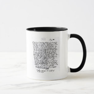 Buchstabe von Mozart zu seinem Vater, am 5. April Tasse