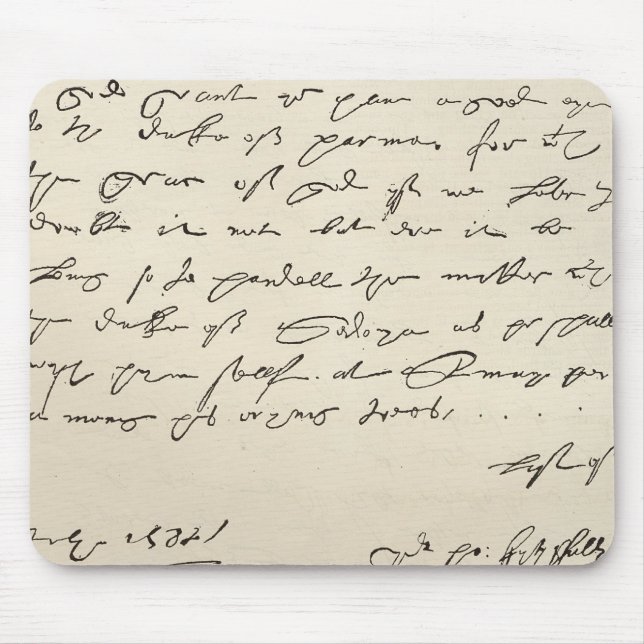 Buchstabe von Sir Francis Drake Mousepad (Vorne)
