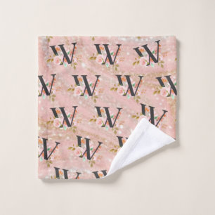 Buchstabe W Badhandtuch Set