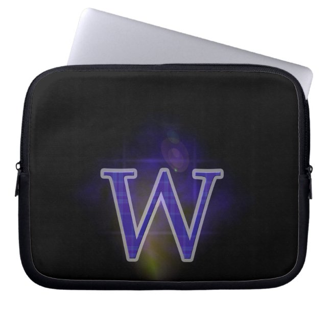 Buchstabe W Laptopschutzhülle (Vorderseite)