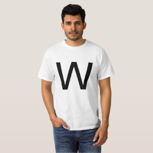 Buchstabe W T-Shirt