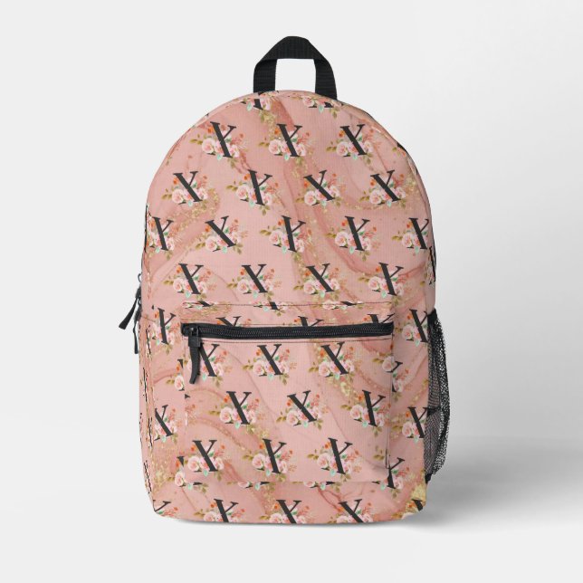 Buchstabe X Bedruckter Rucksack (Vorderseite)