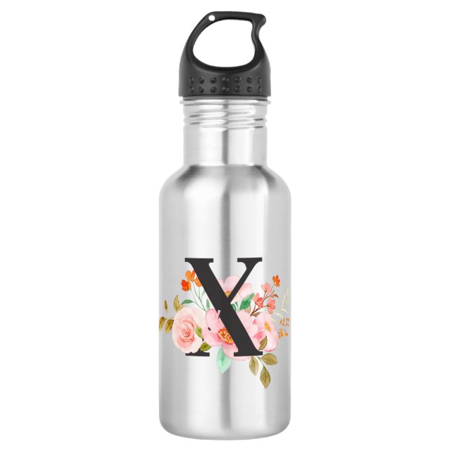Buchstabe X Edelstahlflasche (Vorderseite)